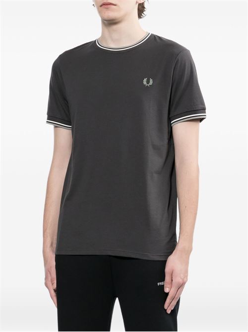 T-shirt uomo manica corta antracite FRED PERRY | M158887A